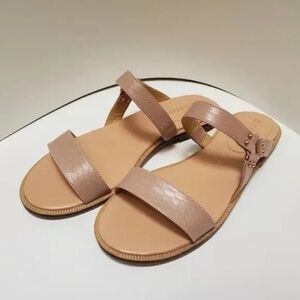 NEW Enzo Angiolini Slide Sandals Faux snake skin size 7